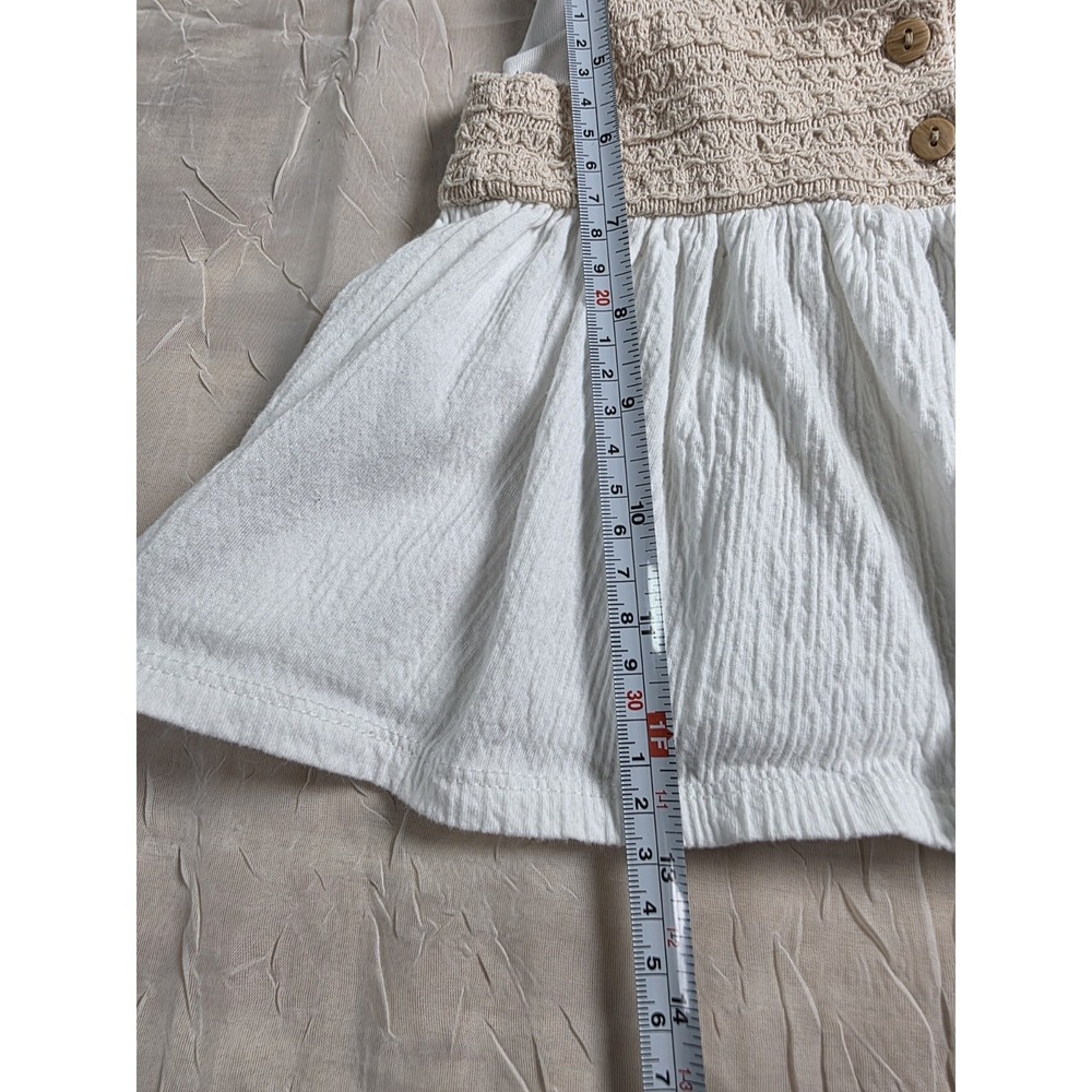 Crochet Tank Top Bohemian Size 4T 100% Cotton - Picture 4 of 8
